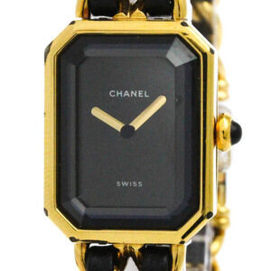 CHANEL Premiere Size L Gold Plated Quartz Ladies Watch H0001 BF583109